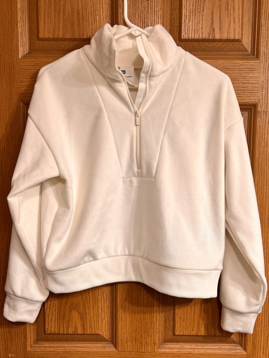 all in motion Tops - all in motion White Half-Zip Pullover